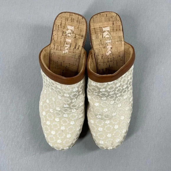 Kork’s Lori Embroidered Fabric Combo Clogs - Picture 2 of 6